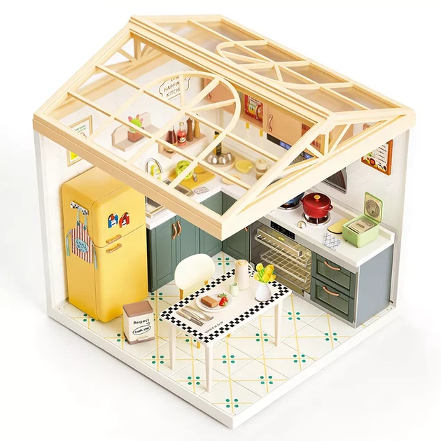 Конструктор-румбокс Mini House Интерьер Кухня (8005) - изображение 4