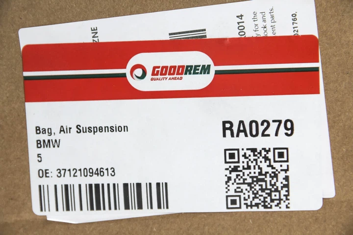 Подушка пневмопідвіски (ззаду) BMW 5 (Е39) 96- Л. GOODREM RA0279 BMW 5 Series 37121094613 - зображення 4