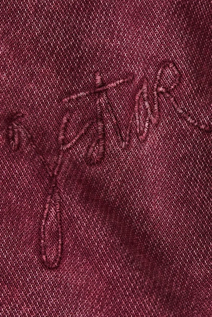 Жіночий бордовий світшот Washed G-Star RAW S D27173, D969 - зображення 6