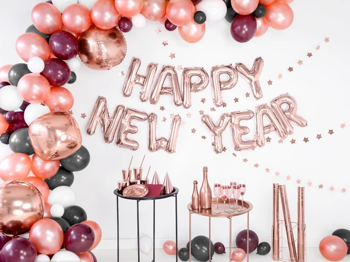 Balony PartyDeco Strong Metallic 30 cm Różowe złoto 100 szt (5902230780408) - obraz 5
