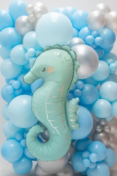 Повітряні кульки PartyDeco Strong Metallic 43 см Срібний сніг 25 шт (5904555098954) - зображення 2