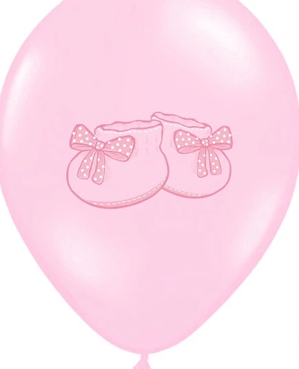 Повітряні кульки PartyDeco Pastel Bucik Baby 30 см Рожеві 50 шт (5901157492487) - зображення 2