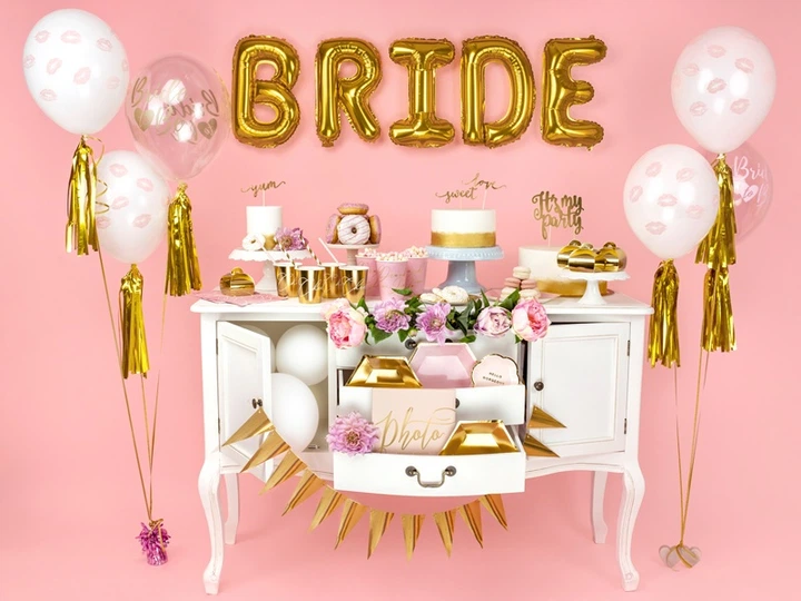 Balony PartyDeco Bride to be 30 cm Crystal Clear 50 szt (5902230763715) - obraz 3