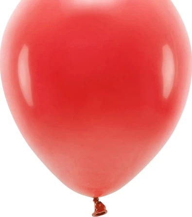 Повітряні кульки PartyDeco Eco пастельні 30 см Червоні 100 шт (5900779134348) - зображення 2