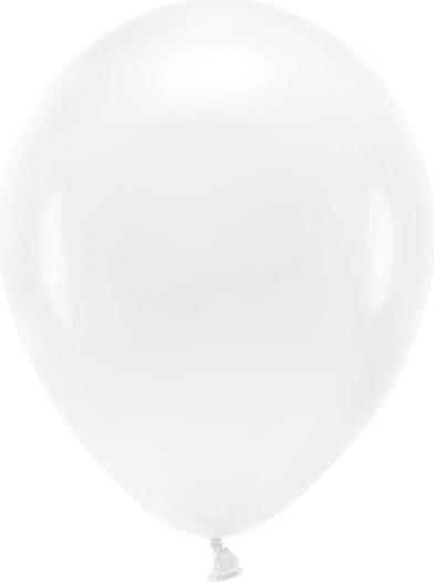 Повітряні кульки PartyDeco Eco пастельні 30 см Білі 100 шт (5900779134102) - зображення 2