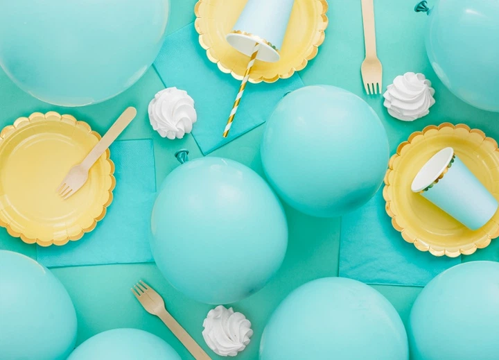 Повітряні кульки PartyDeco Eco пастельні 30 см Темна м'ята 100 шт (5900779134645) - зображення 3