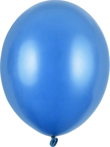 Повітряні кульки PartyDeco Strong Metallic 30 см Блакитний колір 100 шт (5901157485878) - зображення 2