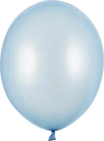Повітряні кульки PartyDeco Strong Metallic 30 см Блакитні 100 шт (5901157485960) - зображення 2