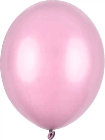 Повітряні кульки PartyDeco Strong Metallic 30 см Рожеві 100 шт (5901157486059) - зображення 2