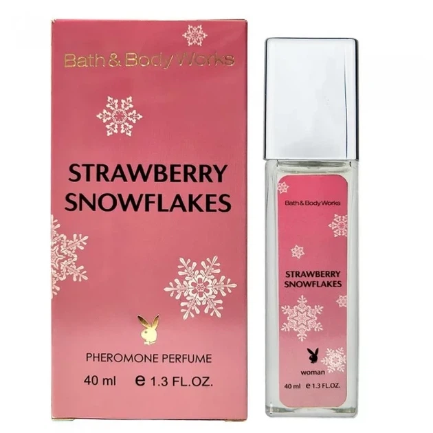 Женская парфюмированная вода с феромонами No Brand (версия Bath & Body Works Strawberry Snowflakes), 40 ml - Фото 3 Женская парфюмированная вода с феромонами No Brand (версия Bath & Body Works Strawberry Snowflakes), 40 ml - изображение 3