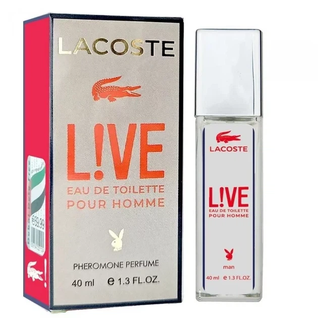 Чоловіча парфумована вода з феромонами No Brand (версія Lacoste Live Lacoste), 40 ml - Фото 1 Чоловіча парфумована вода з феромонами No Brand (версія Lacoste Live Lacoste), 40 ml - зображення 1