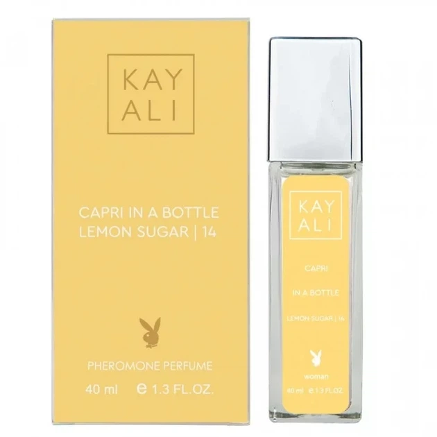 Женская парфюмированная вода с феромонами No Brand (версия Kayali Capri in a Bottle Lemon Sugar | 14), 40 ml - изображение 3