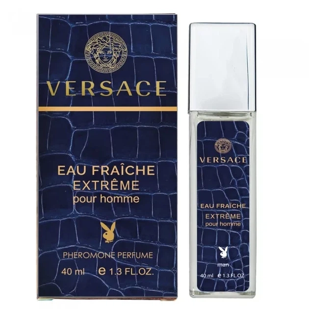 Чоловіча парфумована вода з феромонами No Brand (версія Versace Man Eau Fraiche Extreme), 40 ml - Фото 3 Чоловіча парфумована вода з феромонами No Brand (версія Versace Man Eau Fraiche Extreme), 40 ml - зображення 3