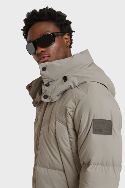 Чоловіча світло-сіра куртка G- Whistler Padded Hooded Jacket 2.1 G-Star S D25345,D518 - Фото 4 Чоловіча світло-сіра куртка G- Whistler Padded Hooded Jacket 2.1 G-Star S D25345,D518 - изображение 4