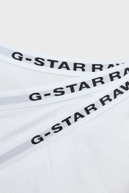 Жіночі білі трусики (3 шт) Hipster G-Star S D24081,D516 - Фото 3 Жіночі білі трусики (3 шт) Hipster G-Star S D24081,D516 - изображение 3