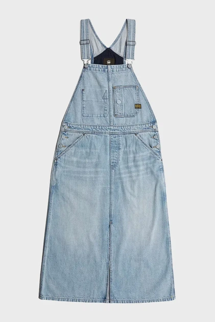 Жіночий блакитний джинсовий сарафан Dungaree Dress G-Star S D24351,D536 - Фото 6 Жіночий блакитний джинсовий сарафан Dungaree Dress G-Star S D24351,D536 - изображение 6