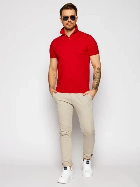 Поло мужское Tommy Hilfiger TH14682RD S - изображение 3