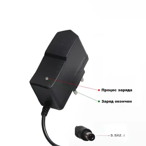 Блок живлення, Зарядне LiitoKala 1261A Li-Ion 3s 12,6V 1A, 100-240 VAC, Роз'єм: 5,5x2,1 - зображення 2
