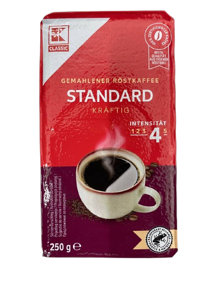 Мелена кава K-Classic Standard Kräftig, 250 г - Фото 1 Мелена кава K-Classic Standard Kräftig, 250 г - изображение 1