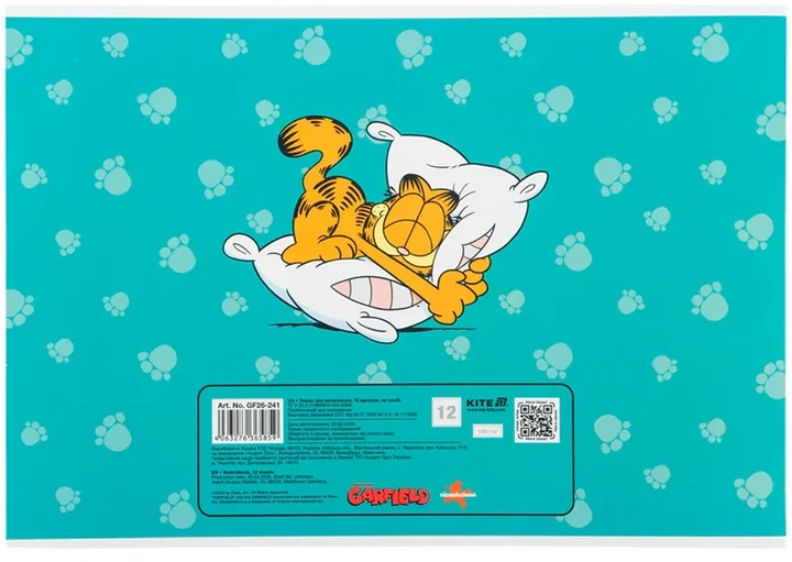 Набор альбомов для рисования Kite Garfield Retro/Classic 12 листов на скобе 4 шт (GF26-241/4) - Фото 10 Набор альбомов для рисования Kite Garfield Retro/Classic 12 листов на скобе 4 шт (GF26-241/4) - изображение 10