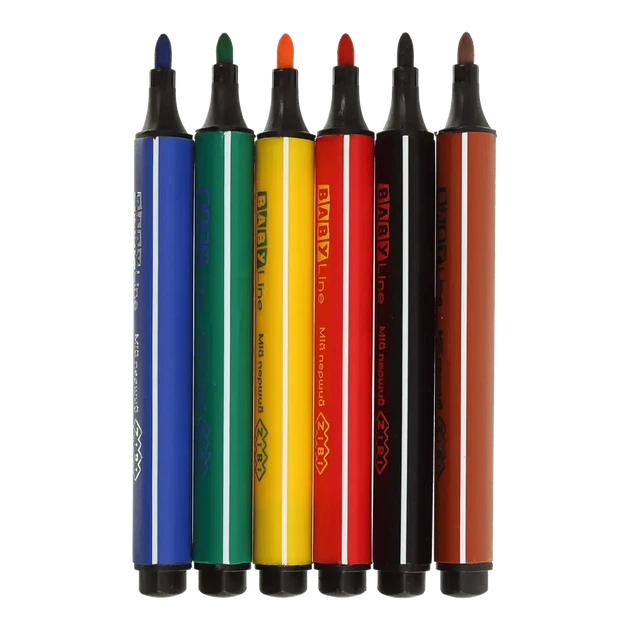 Фломастери Zibi JUMBO 6 кольорів BABY Line ZB.2806 - зображення 2