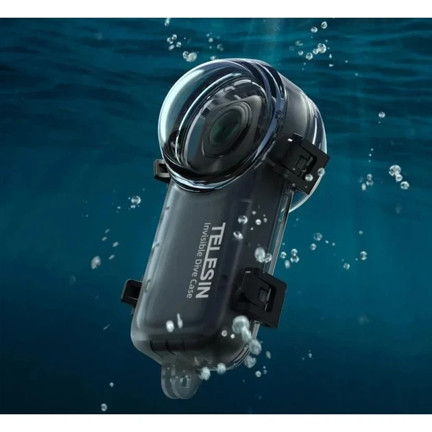 Аквабокс Telesin S4-WTP-08-TIS для Insta360 X4 50 м підводний захисний бокс для зйомки 360° - зображення 2