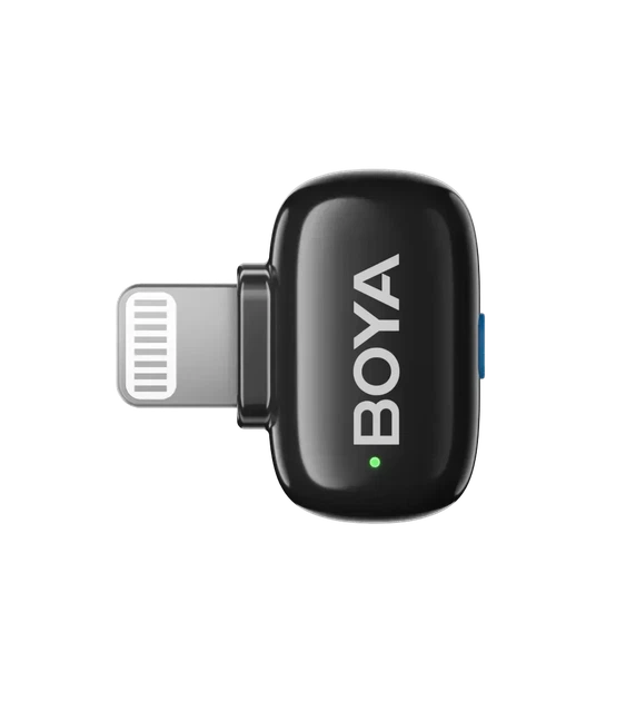 Міні петличний мікрофон BOYA mini 2-01 Lightning + USB Type-C з AI шумозаглушенням та кейсом для iPhone та Android - зображення 6