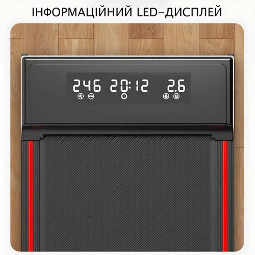 Беговая дорожка, складная YXT003 Black, 10 км/ч, до 150 кг, с пультом, бесшумная, двигатель 3,0 (22 кг) - изображение 5