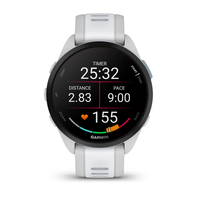 Смарт-годинник Garmin Forerunner 165, туманно-сірий силіконовий ремінець - изображение 2