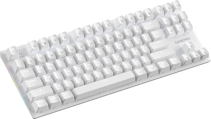 Клавіатура GamePro Genesis Joker MK124W Outemu Red Swithes USB White - зображення 3