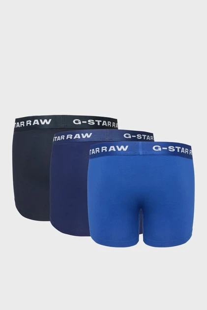 Чоловічі сині боксери (3 шт) Boxer briefs G-Star S D23773,D516 - изображение 2