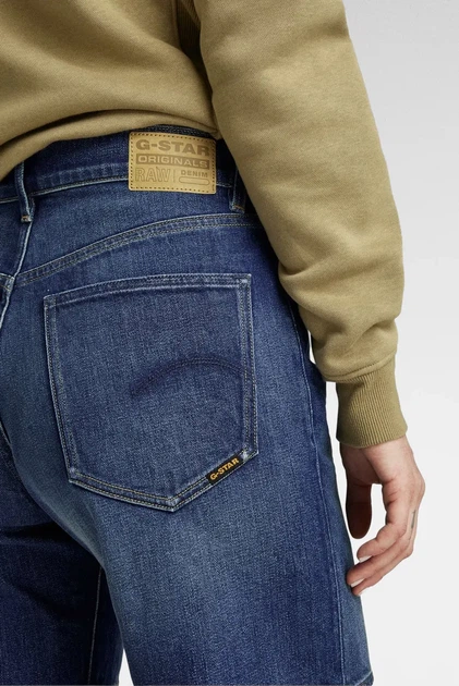 Жіночі темно-сині джинсові шорти High Bermuda Short clean edge wmn G-Star RAW 25 D24372,D538 - зображення 3