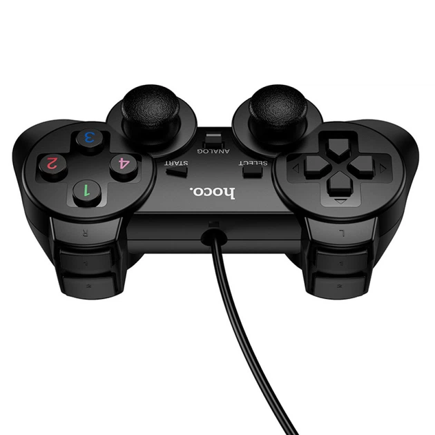Геймпад дротовий HOCO GA3 Fast link wired game controller Black (6942007666619) - зображення 4