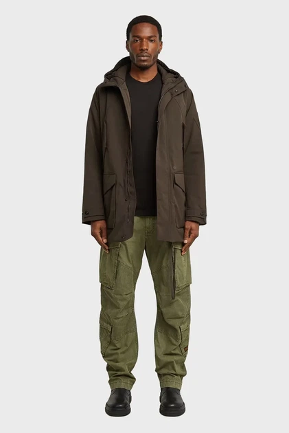 Чоловіча темно-коричнева парка Multipocket G-Star RAW M D26891,E058 - изображение 2