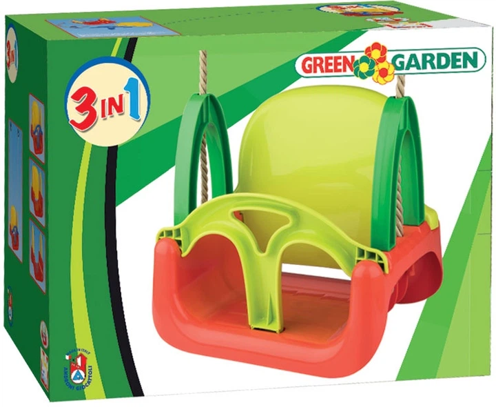 Качелі дитячі підвісні Androni Green Garden 3w1 Green 1420354 (8000796083067) - зображення 2