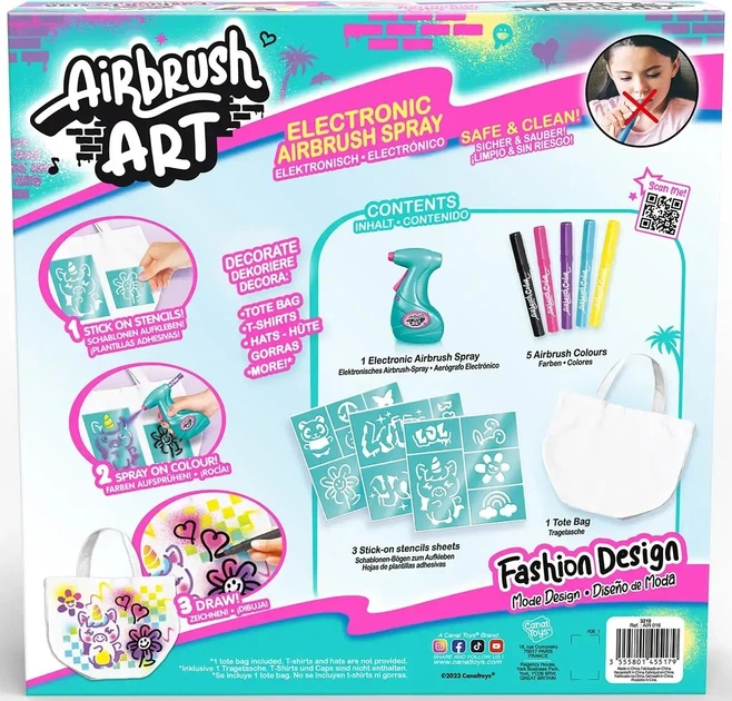 Набір для творчості Canal Toys DIY Airbrush Art Дизайнер (3555801455179) - зображення 8