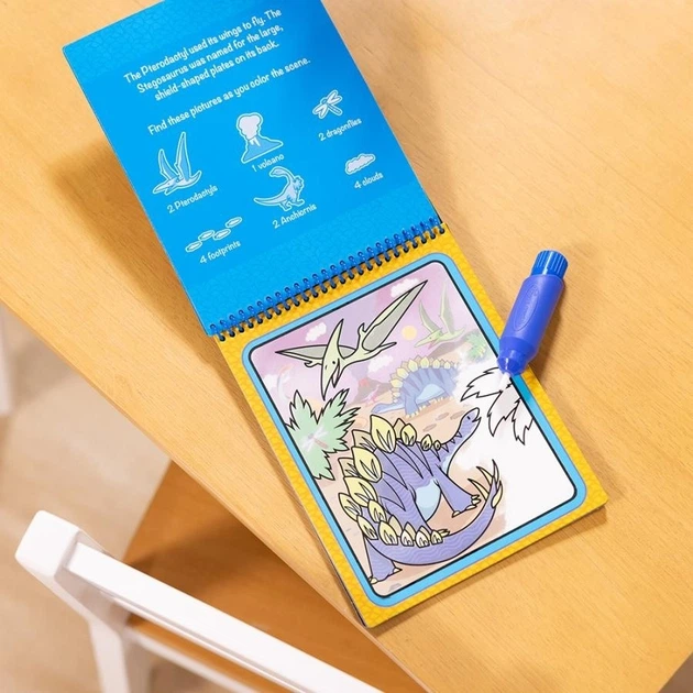 Водяна розмальовка Melissa & Doug Water WOW Динозаври з ручкою (681147005976) - зображення 7