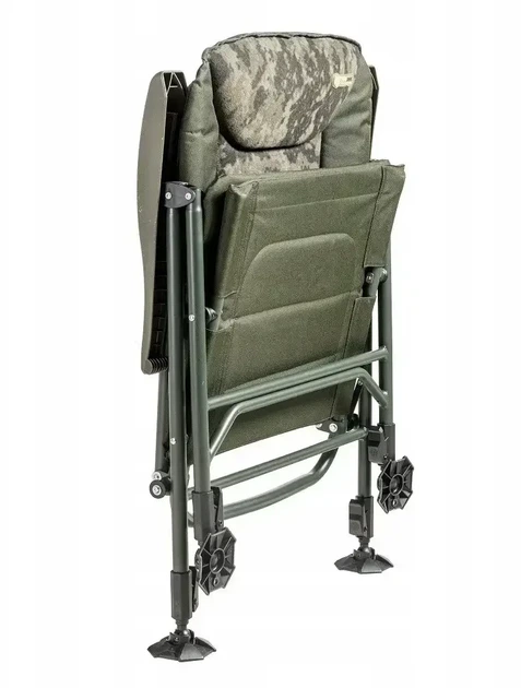Карпове крісло Mivardi Chair CamoCODE Quattro M-CHCCQ складне, 4 ніжки, регульовані опори, до 160 кг, камуфляж - зображення 8