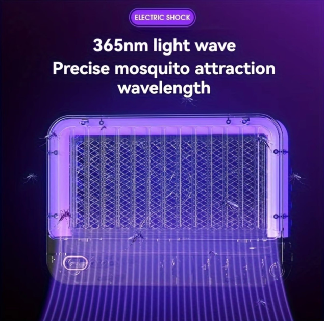 Лампа-пастка от насекомых RLY-01 аккумуляторная 1200mAh USB (бесшумная, 5W) - Фото 10 Лампа-пастка от насекомых RLY-01 аккумуляторная 1200mAh USB (бесшумная, 5W) - изображение 10