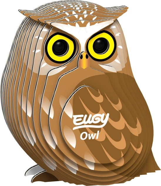 Model 3D do złożenia Eugy Zoo Sowa (9421035150422) - obraz 3