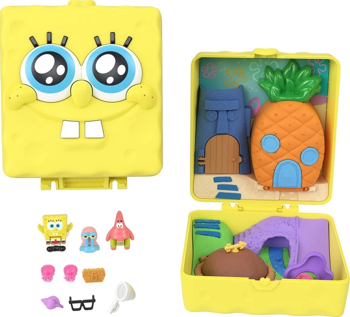 Набір Polly Pocket Губка Боб Квадратні Штани з мікрофігурками 3 см (194735346646) - зображення 2