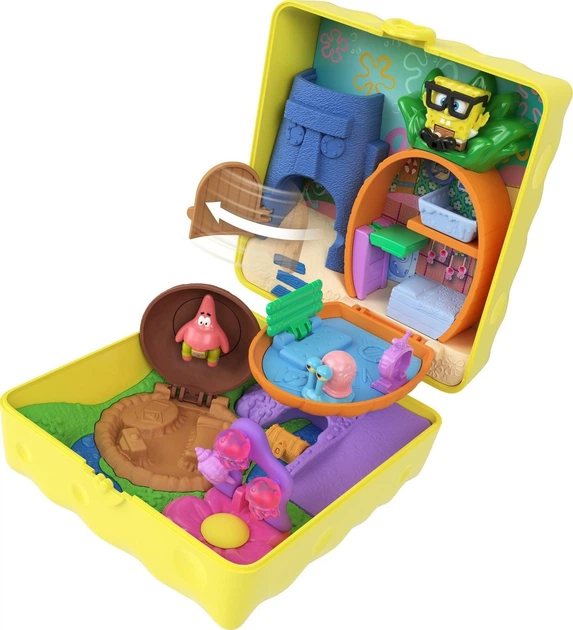 Набір Polly Pocket Губка Боб Квадратні Штани з мікрофігурками 3 см (194735346646) - зображення 7
