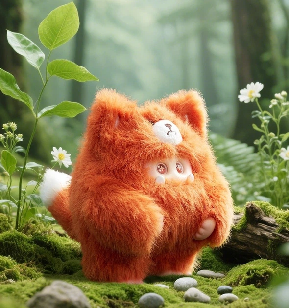 Kolekcjonerska pluszowa zabawka 10/10 Toys z kółkiem Giggle Monster Leśne futrzaki V2 (6978646711472) - obraz 7