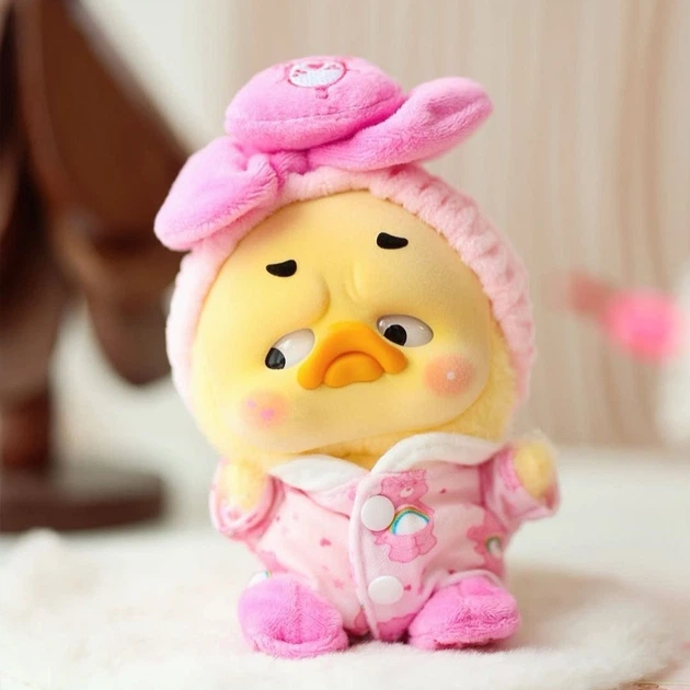 Kolekcjonerska pluszowa zabawka z kółkiem Pop Top 1983toys z serii Upset Duck x Care Bears Bądź tęczą (6941424599494) - obraz 9