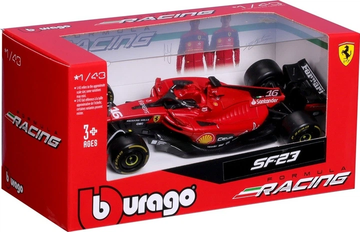 Model samochodu Bburago Ferrari SF-23 1:43 Czerwony (4893993368365) - obraz 3