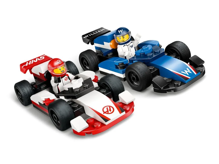 Конструктор LEGO City Гоночные автомобили команд Williams Racing и Haas F1 92 детали (60464) - изображение 2