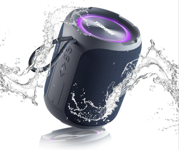 Портативна Bluetooth-колонка YEAHBOX 40W | Бездротова акустика Bluetooth 5.3, глибокий бас, RGB підсвітка, водонепроникність IPX7 - Фото 1 Портативна Bluetooth-колонка YEAHBOX 40W | Бездротова акустика Bluetooth 5.3, глибокий бас, RGB підсвітка, водонепроникність IPX7 - зображення 1