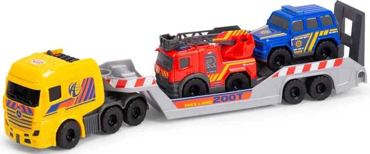 Zestaw Dickie Toys Ciężarówka Mercedes z pojazdami ratowniczymi (4006333089091) - obraz 3