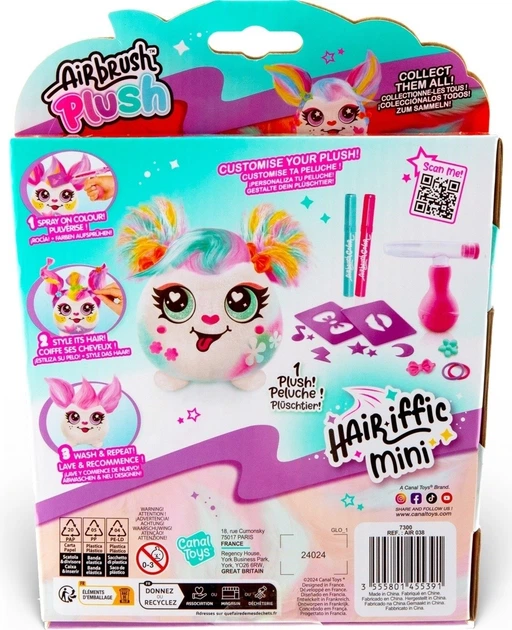 Zestaw Canal Toys DIY Airbrush Plush Hair'iffic Stwórz fryzurę dla Pinky (3555801455391) - obraz 4