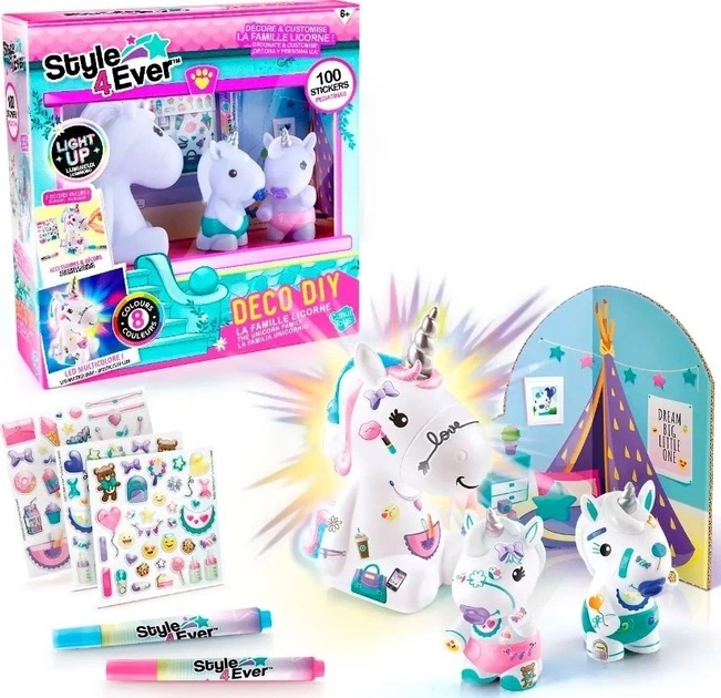 Zestaw Canal Toys DIY Style 4 Ever Moi ulubieńcy Rodzina świecących jednorożców (3555801288012) - obraz 2